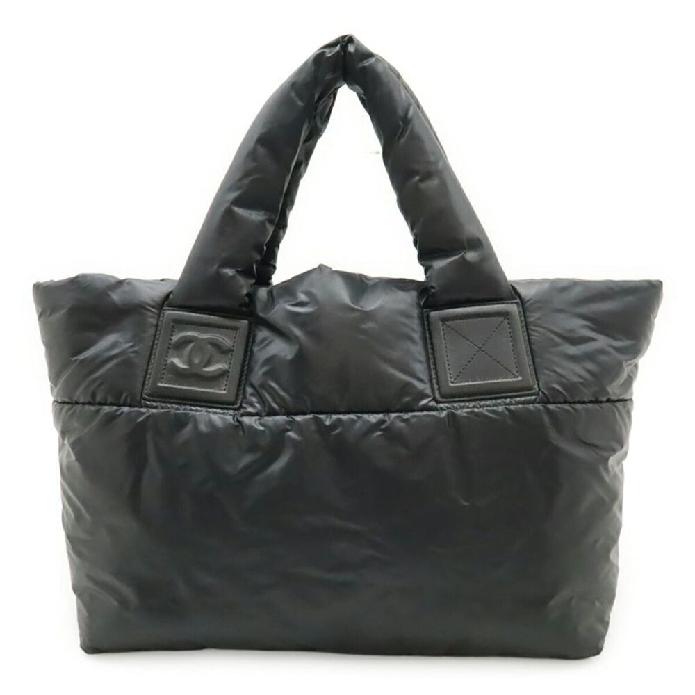 Chanel Coco Cocoon Small Tote Bag Nylon Leather